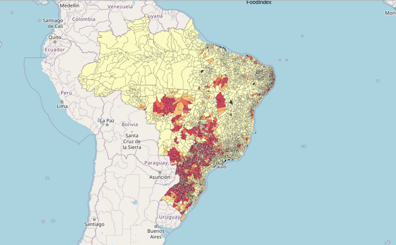 Índice de produção de alimentos